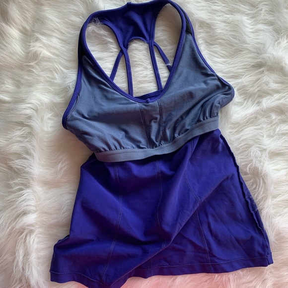 Athleta Purple Tank Top Racerback W/ Built in Bra - Picture 4 of 7